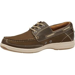 Florsheim Nautical Lakeside Oxford Boat Shoe Mens Size 9M Brown Leather Shoe